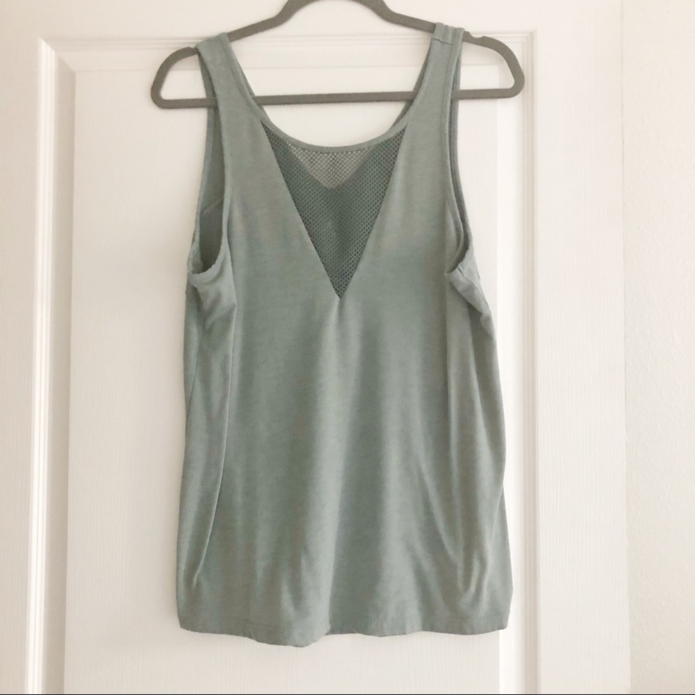 Mesh front yoga workout tank